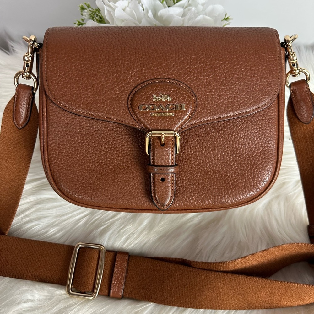 Coach Tan Leather Crossbody Bag